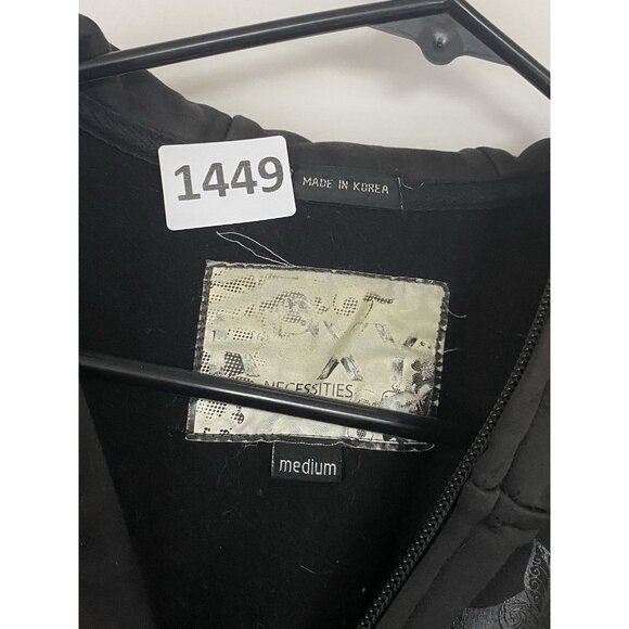 Roxy Snowboard Ski Jacket Black Medium Full Zip Hoodie - Picture 5 of 11